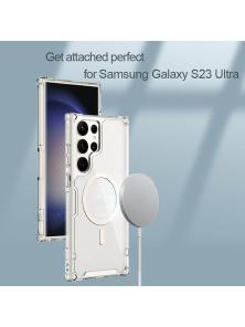 Силиконовый чехол NILLKIN для Samsung Galaxy S23 Ultra (серия Nature TPU Pro Magnetic)